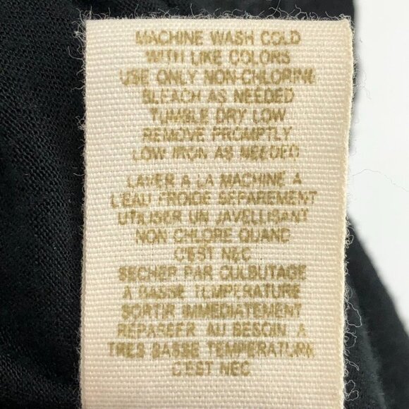 Free People Beach Striped ShortSleeve RoundNeck Top w Black Ruffle Peplum Hem XS - Picture 9 of 14